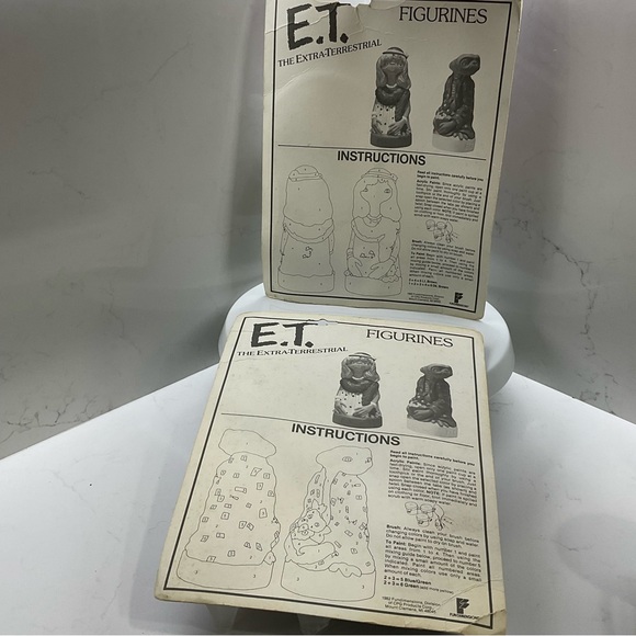 ET Extra Terrestrial Figurine Craft Master Bathrobe/Dress up Paint 1982 lot of 2 - Picture 11 of 14